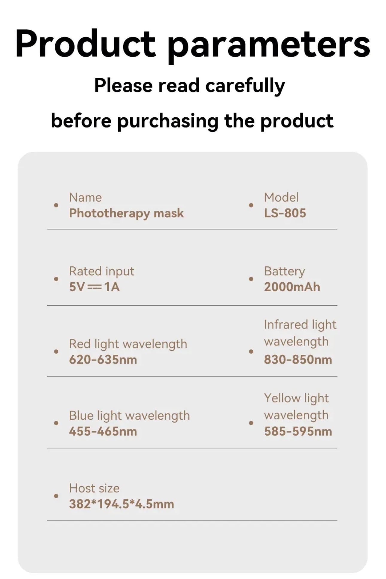 Red Light Therapy Facial Mask